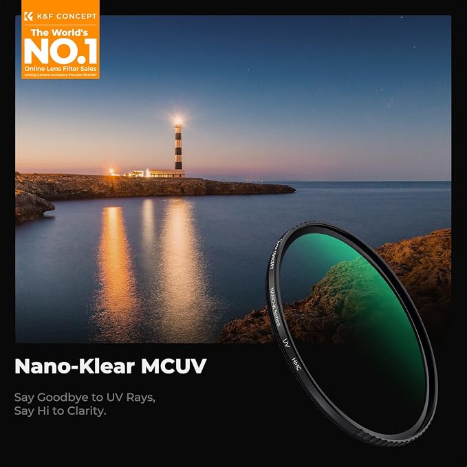 K&F CONCEPT 67mm MCUV Lens Protection Filter 18 Multi-Coated Camera Lens UV - Image 2