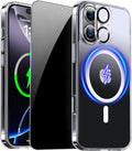for iPhone 16 Case Clear with Privacy Screen Protector and Full Camera by ZOZDOKG