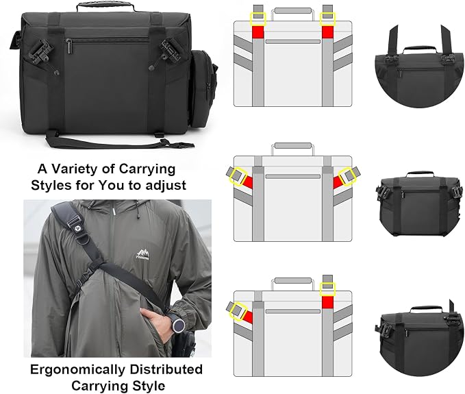 Cwatcun Camera Sling Bag, Waterproof Multifunction Photography Tactica Camera - Image 5