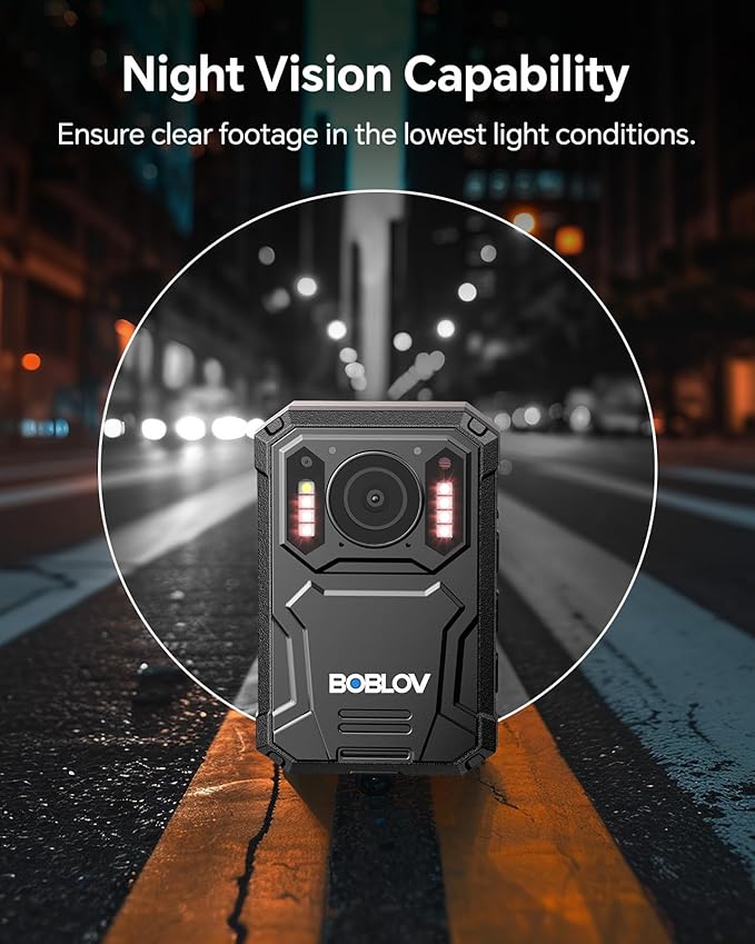 BOBLOV KJ23Pro 4K Body Camera, 128GB Body Camera - Image 4