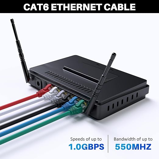 Cat 6 Ethernet Cable 100 FT, Long High Speed Cat6 Internet Cable, Standard RJ45 - Image 5