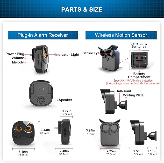 1/2 Mile Long Range Wireless Driveway Alarm-HTZSAFE Outdoor/Indoor Motion - Image 6