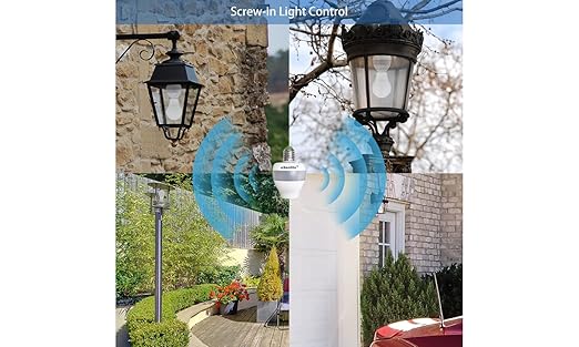 eLEDing Motion Sensor Retrofit Light Socket Adapter – Radar Motion Screw Base - Image 3