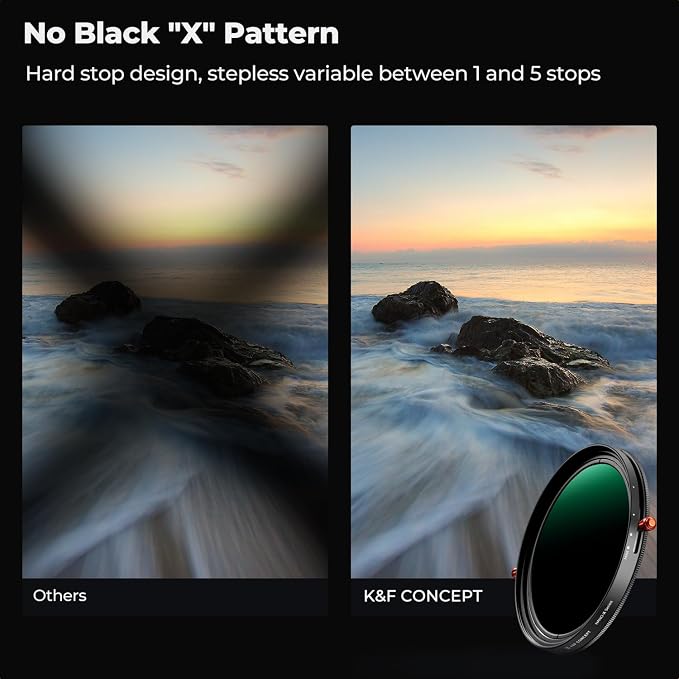 K&F CONCEPT 86mm Variable Fader ND2-ND32 ND Filter and CPL Circular Polarizing - Image 4