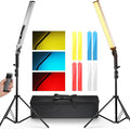 NEEWER Upgraded LED Video Light Stick & 2.4G Remote Kit, 2 Pack Handheld by Neewer