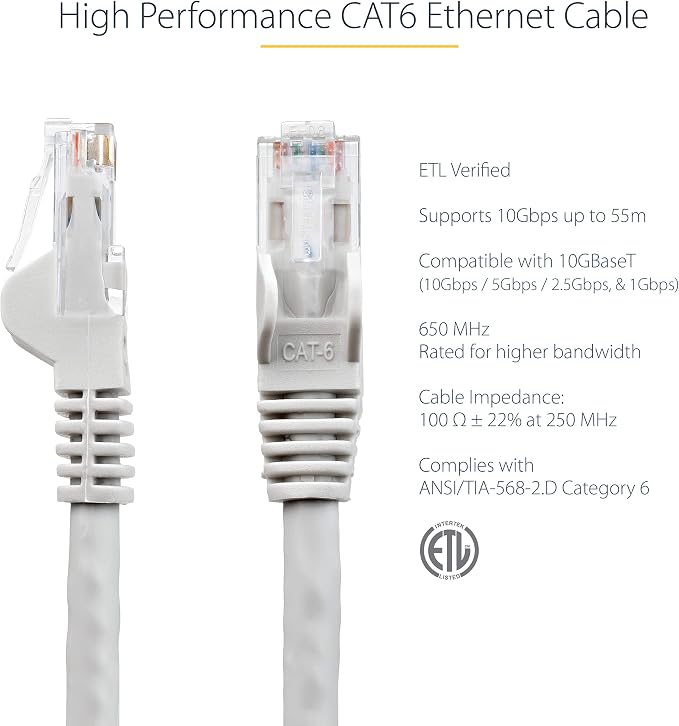 StarTech.com 15 ft. CAT6 Ethernet Cable - Image 2