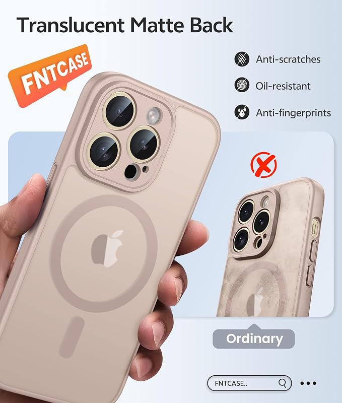 FNTCASE for iPhone 13 Pro Case: Translucent Matte Cases - Image 6