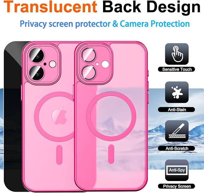 for iPhone 16 Plus Case with Privacy Screen Protector and Camera Protection - Image 2