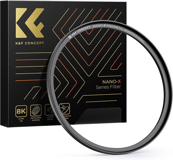 K&F CONCEPT 62-82mm Magnetic Filter Adapter Ring, by KFCONCEPT
