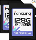 fanxiang 128GB SDXC Memory Card SD Card, Full-HD & 4K Video, by fanxiang