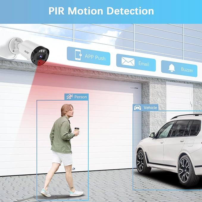 【90-Day Storage & 2-Way Audio】 Outdoor Wired Security Camera System, Wired Home - Image 5