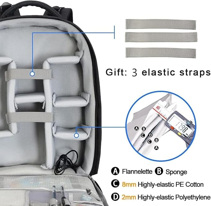 CADeN Camera Backpack Professional DSLR Bag - Image 6