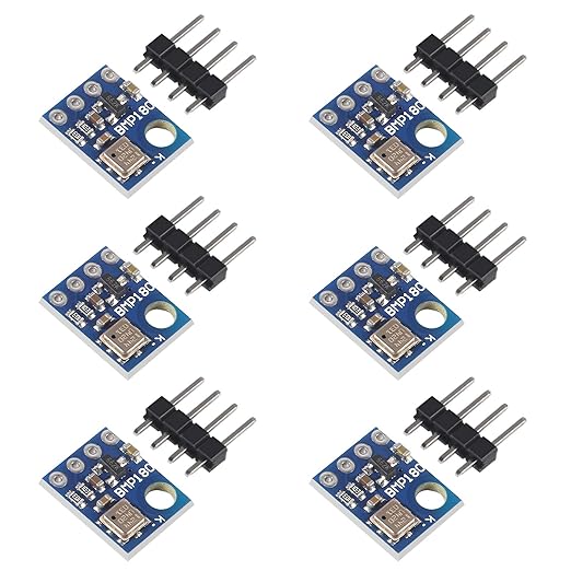 ACEIRMC 6pcs GY-68 BMP180 Temperature Barometric Pressure Sensor Module by ACEIRMC