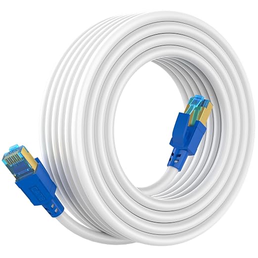 Cat 8 Ethernet Cable 50 ft, High Speed Shielded Internet Network LAN Cable by AOPOCKANTECHEthernetCables
