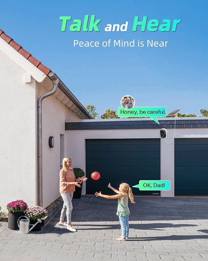 MaxiViz Solar Camera Outdoor Wireless, 2.4GHz Wi-Fi Security Camera - Image 8