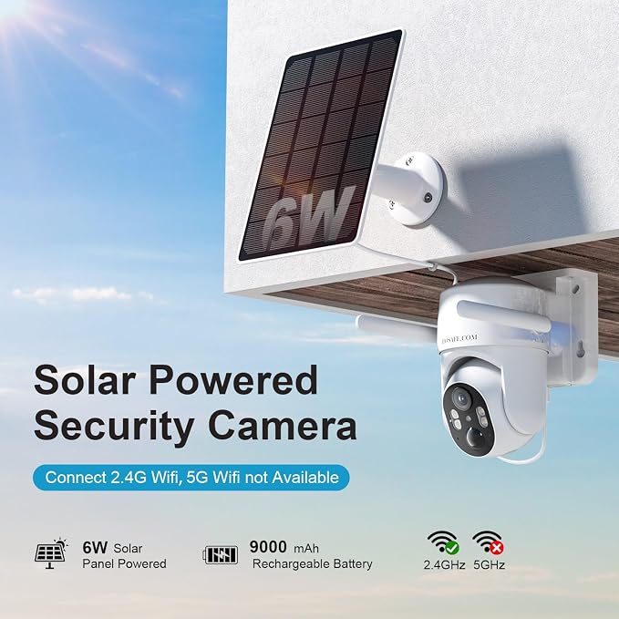 HOSAFE.COM Wireless Security Camera Outdoor, Free Cloud Storage, 360° PTZ - Image 2