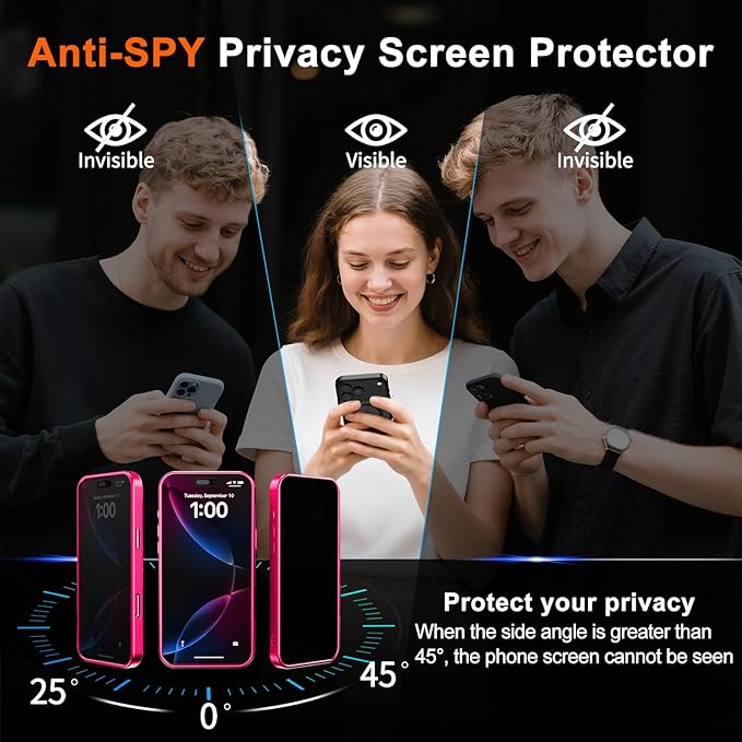 for iPhone 16 Case with Privacy Screen Protector and Camera Protection - Image 7