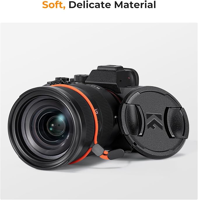 K&F Concept 52mm Lens Cap, 9-in-1 Center Pinch Lens Cover + Anti-Loss Keeper - Image 6