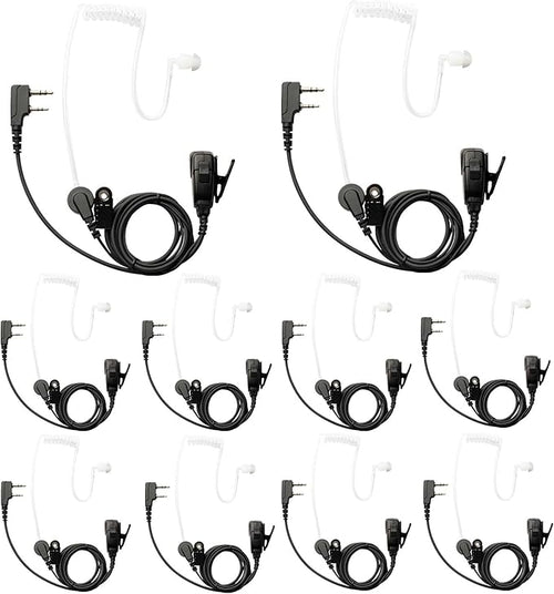 10 PCS UV-5R Earpiece Surveillance Kit Compatible by Yolipar