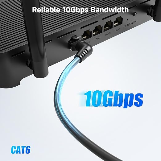 Cable Matters 10Gbps Rotatable Cat 6 Ethernet Cable - 15ft - Image 2