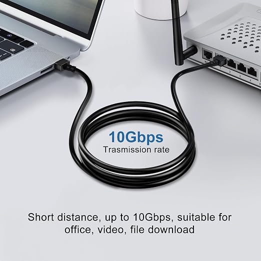Ultra Thin Cat 6 UTP Ethernet Cable 1.6 Feet 5Pack, Flexible & Slim Rj45 Cat6a - Image 2