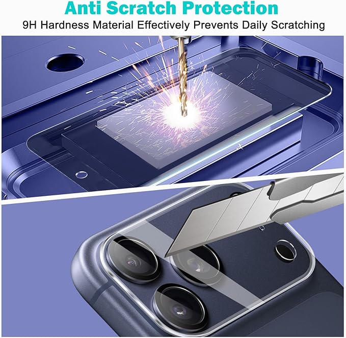 PEHAEL 3+3 Pack for iPhone 17 Pro Max Privacy Screen Protector - Image 6