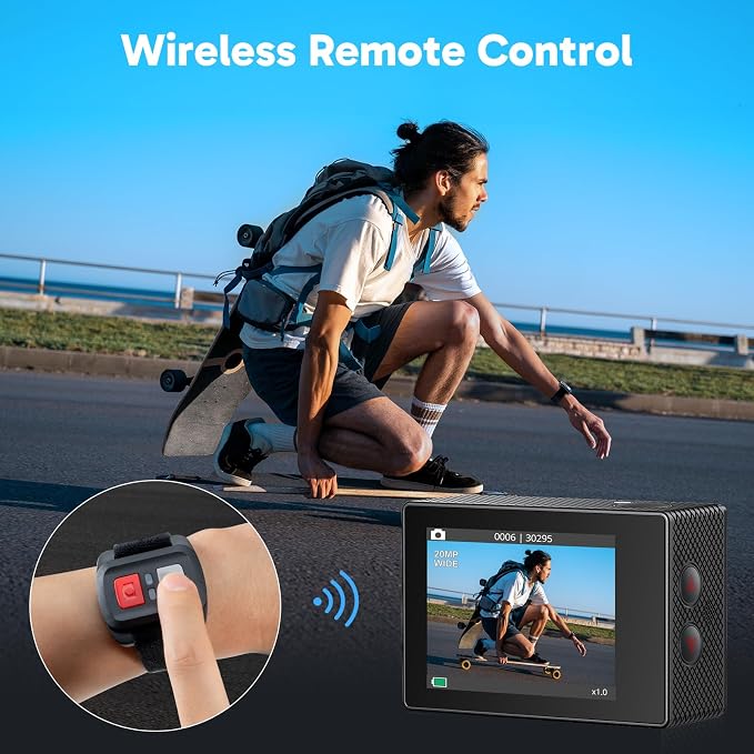 AKASO EK7000 4K30FPS 20MP WiFi Action Camera - Image 5