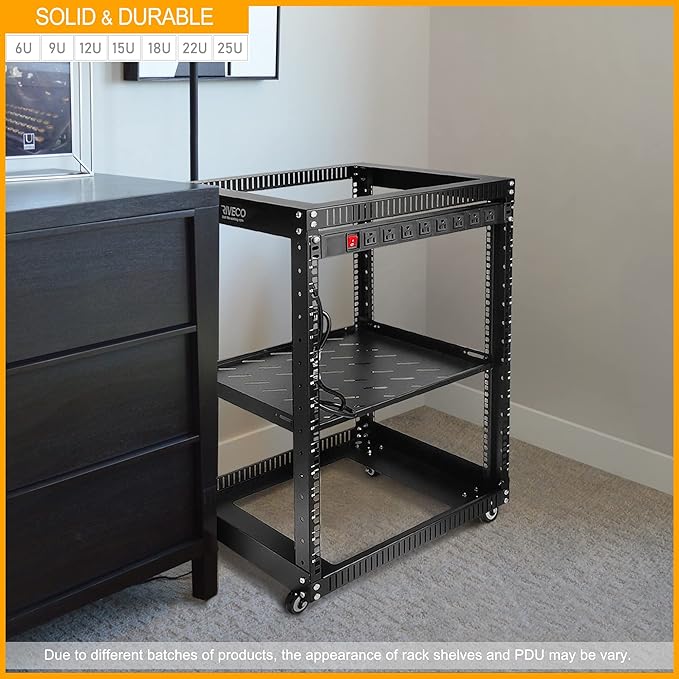 RIVECO 22U Open Frame Server Rack - Image 5