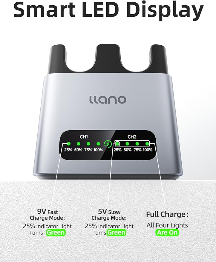 llano 20W NP-FZ100 Battery Charger: Fast Dual Slot - Image 6
