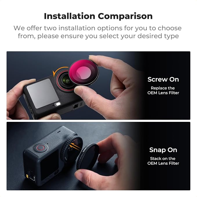 K&F CONCEPT Snap On CPL ND Effect Filter Kit Compatible - Image 3