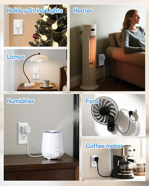 Greencycle Remote Control Outlet, Wireless Light Switch and 3 Outlet Plugs - Image 7