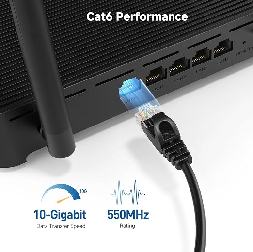 Cable Matters 10Gbps Snagless Short Cat 6 Ethernet Cable - 1ft - Image 3