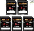 AreTop SD Card 8GB, 5 Pack UHS-I Class 10 SDHC Memory Card, 5 Pack 8GB Full HD by AreTop