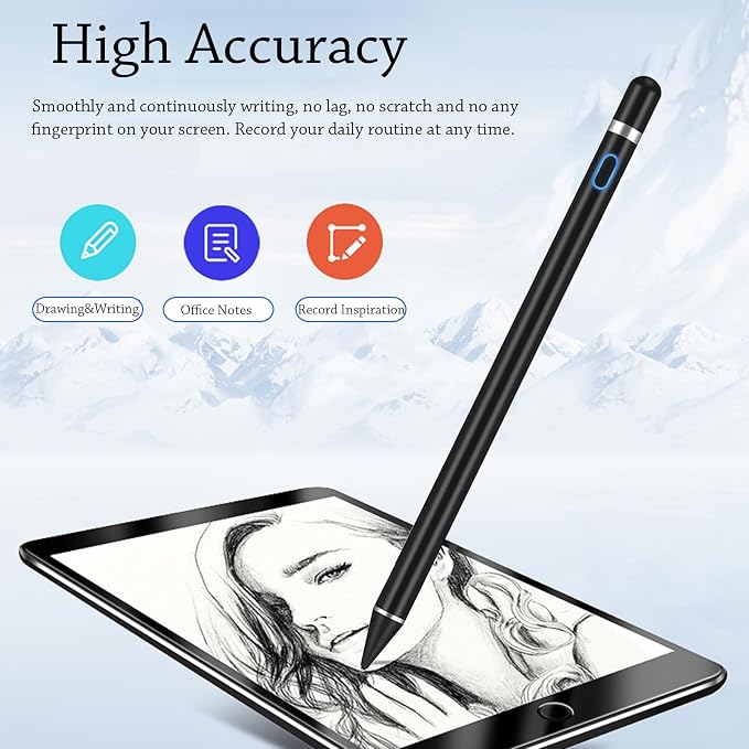 CMARS Stylus Pen for iPad Rechargeable Universal Pad Pencil for Tablet - Image 5