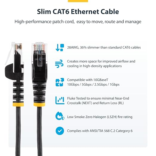 StarTech.com 30ft Purple Slim CAT6 Ethernet Cable, Snagless RJ45, 28AWG Pure - Image 2