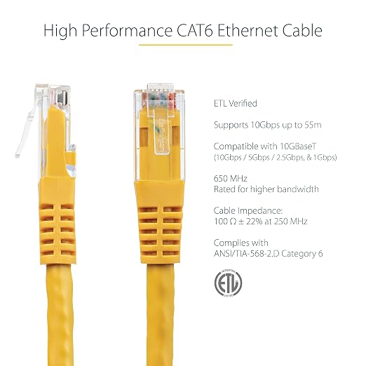 StarTech 8ft CAT6 Ethernet Cable - Image 2