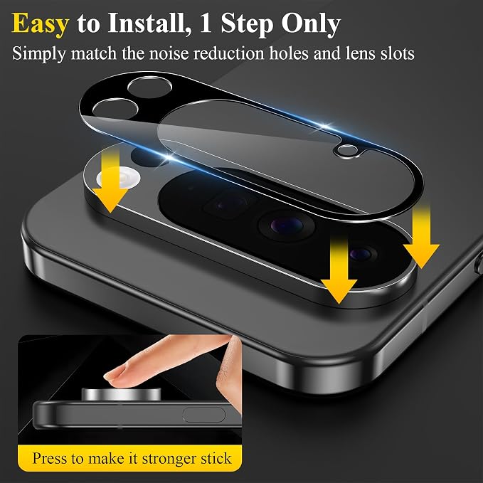 4 Pack for Google Pixel 10 Pro XL Camera Lens Screen Protector, 9H Tempered - Image 5