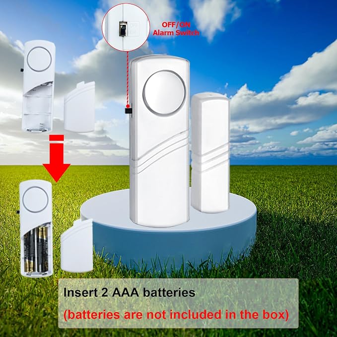Security Door Window Alarm, 90DB Wireless Sensor Door Window Burglar Alarm - Image 3
