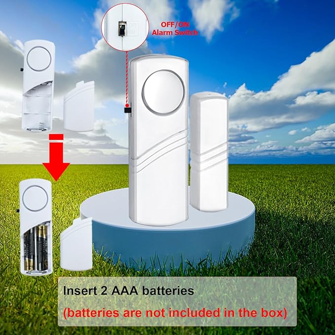 Security Door Window Alarm, 90DB Wireless Sensor Door Window Burglar Alarm - Image 5