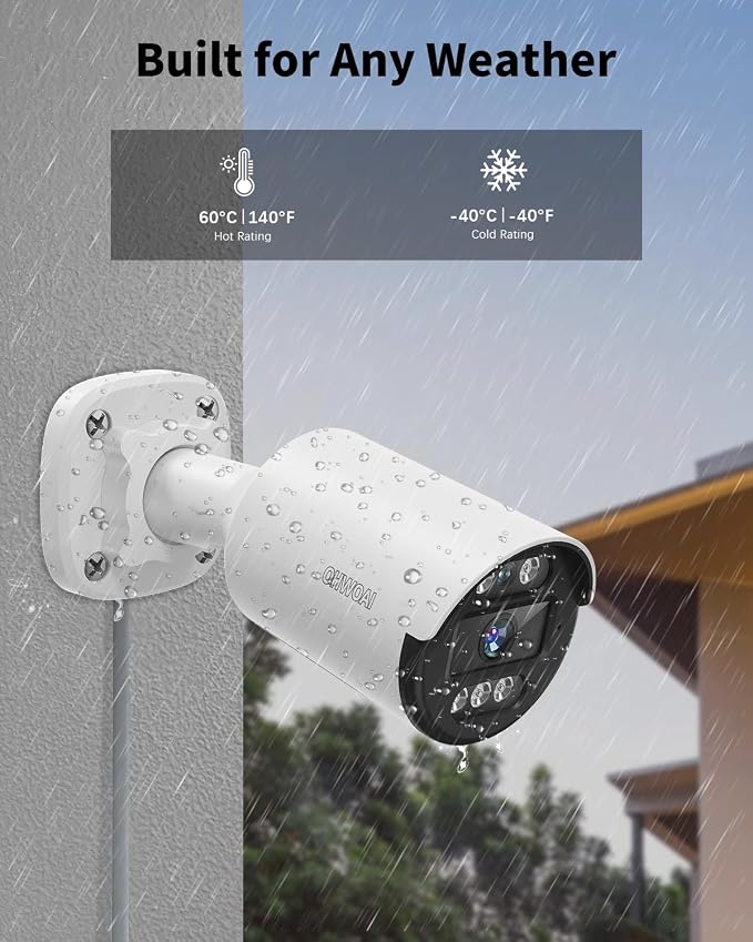 《All-in-One DVR & 80FT Night Vision》Outdoor Wired Security Camera System - Image 5