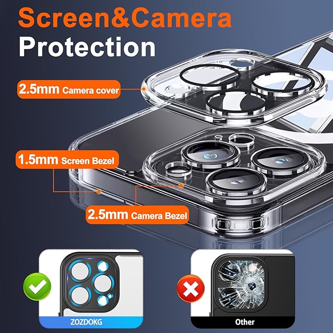 Magnetic for iPhone 15 Pro Max Case Clear - Image 6