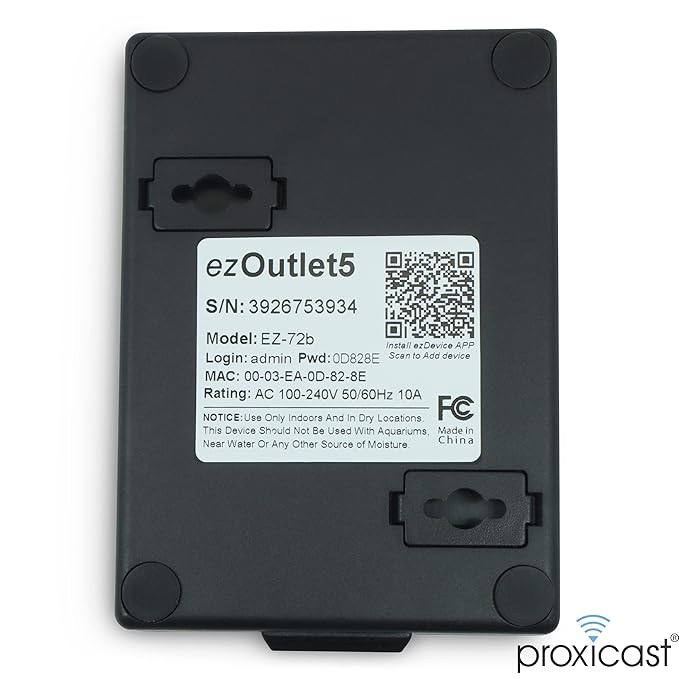ezOutlet5 - Internet Enabled IP & Wi-Fi Remote Power Switch - iOS | Android | - Image 3