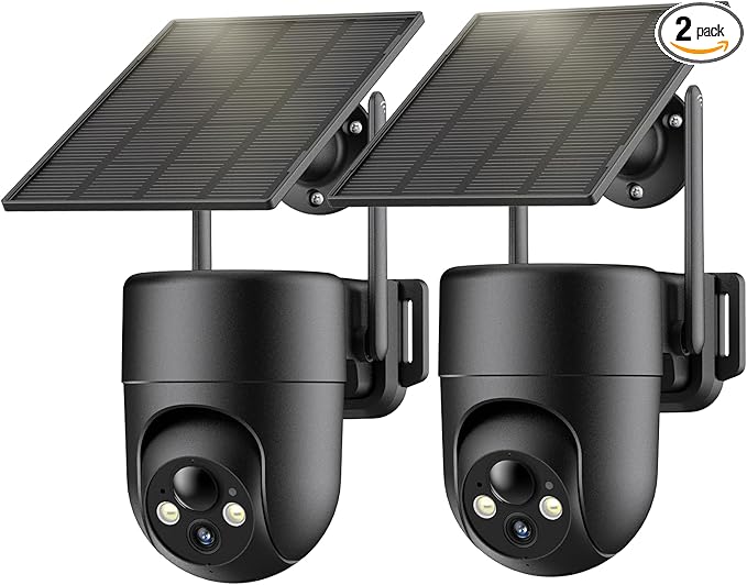 ELYSOO Security Cameras Wireless Outdoor, 2K Color Night Vision, Solar Camera by Unknown