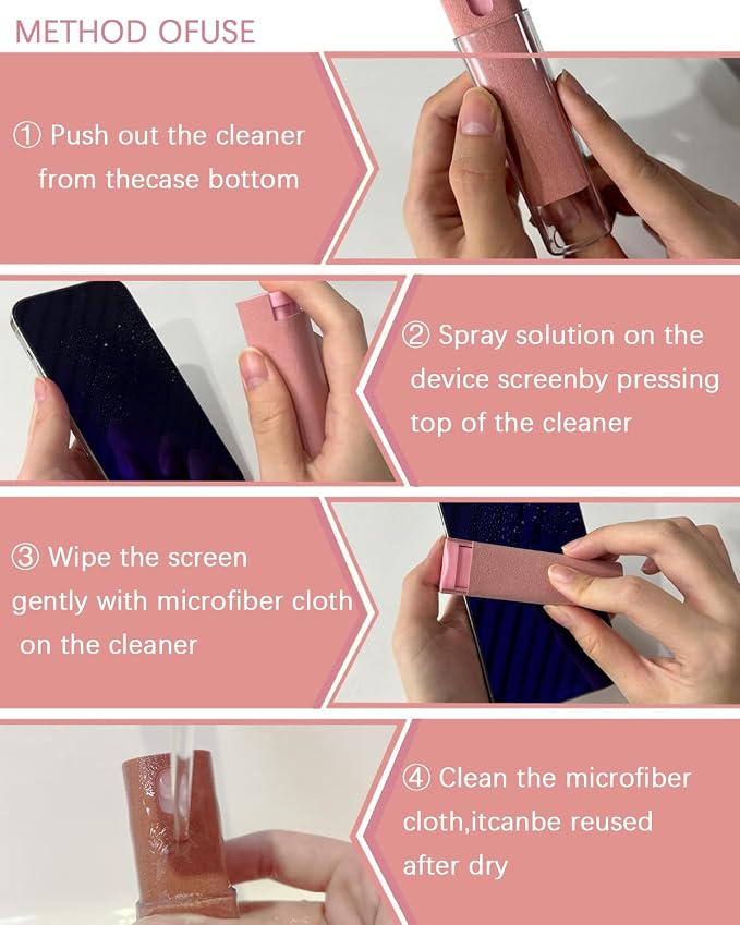 Car Screen Cleaner Spray and Wipe Touch Screen Cleaner - Image 7