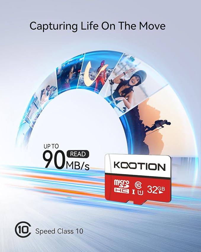 KOOTION 32GB Micro SD Cards 10-Pack, UHS-1 TF Flash Memory Card, Class 10 - Image 2