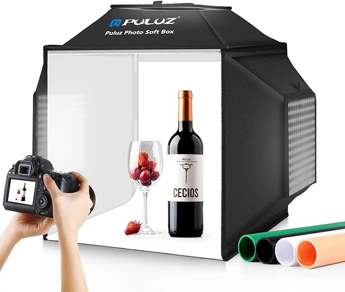 PULUZ Upgraded 16x16 inch Photo Light Box, 480 LEDs Photo Studio Tent Soft Box by PULUZ