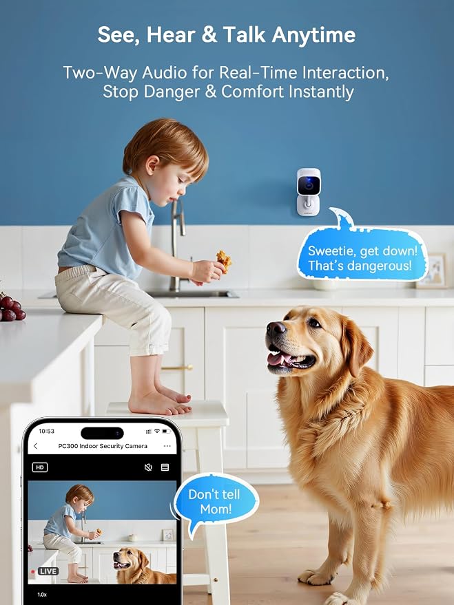 Outinput Indoor Security Camera, 2K WiFi Home Camera - Image 7