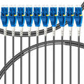 10-Pack - 1m Uniboot LC to LC Armored Fiber Patch Cable, Singlemode 9/125um by Bangun