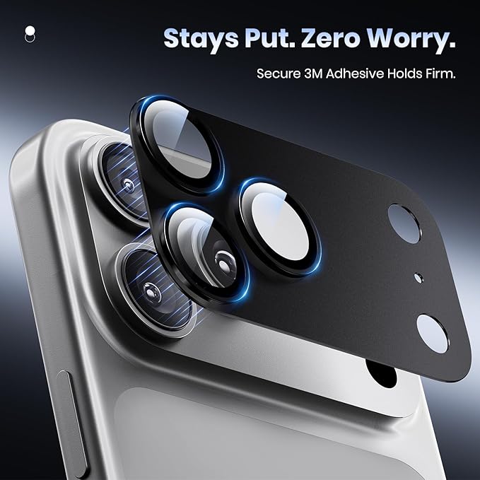 Hoerrye for iPhone 17 Pro Max Camera Lens Protector - Image 4