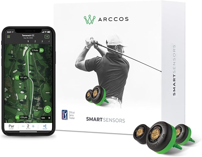 Arccos Smart Sensors: Automatic Golf Game Tracking System, A.I. Powered GPS by ArccosGolf